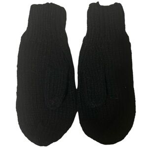 *FREE WITH PURCHASE* HANDMADE BLACK KNITTED MITTENS KIDS